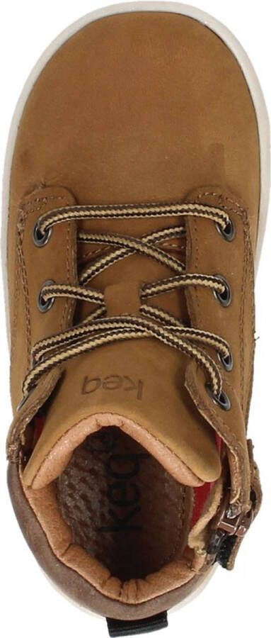 KEQ Veterschoenen Hoog Veterschoenen Hoog cognac