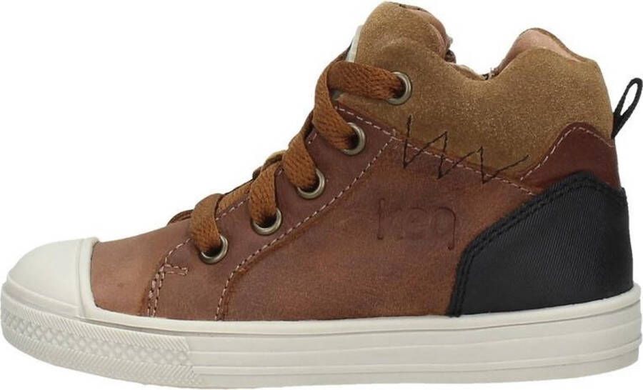 KEQ Veterschoenen Hoog Veterschoenen Hoog cognac - Foto 4