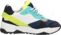 KEQ Veterschoenen Laag Veterschoenen Laag Blauw - Thumbnail 3