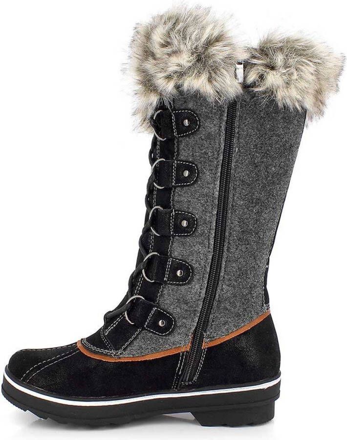 KIMBERFEEL Sissi Sneeuw Laarzen Charcoal Grey Dames