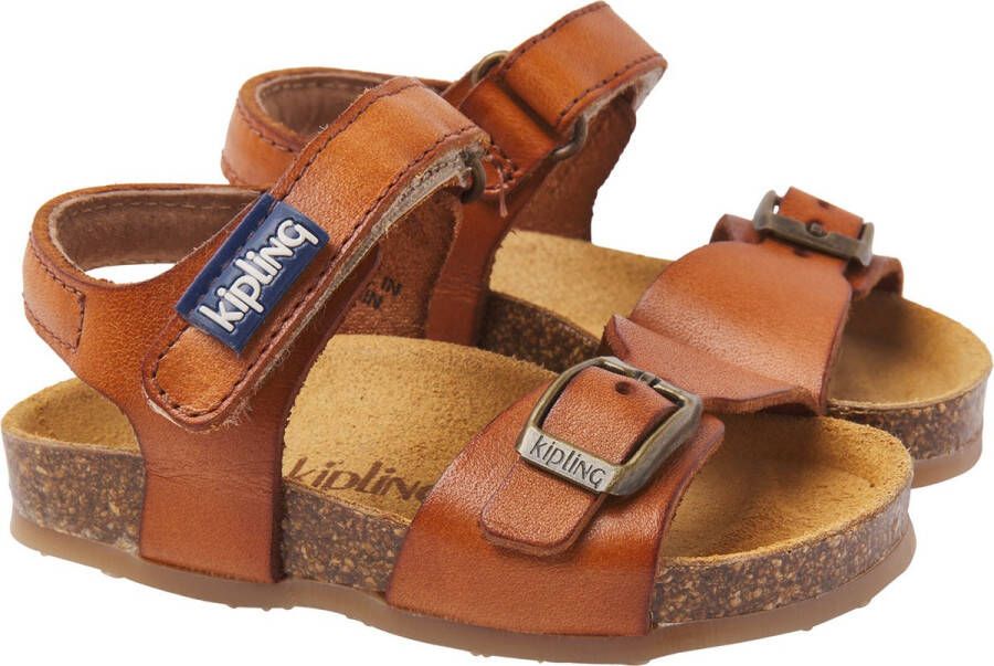 Kipling Fabio leren sandalen cognac Bruin Jongens Leer Effen 28 - Foto 8