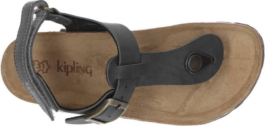 Kipling Grijze Sandalen Juan 3 Dark Grey