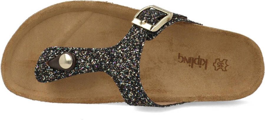 Kipling Madonna Sandalen zwart Leer