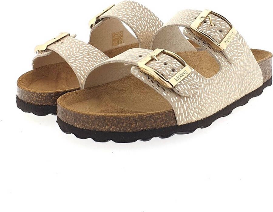 Kipling Pepita 4 Slippers Meisjes Kids Goud