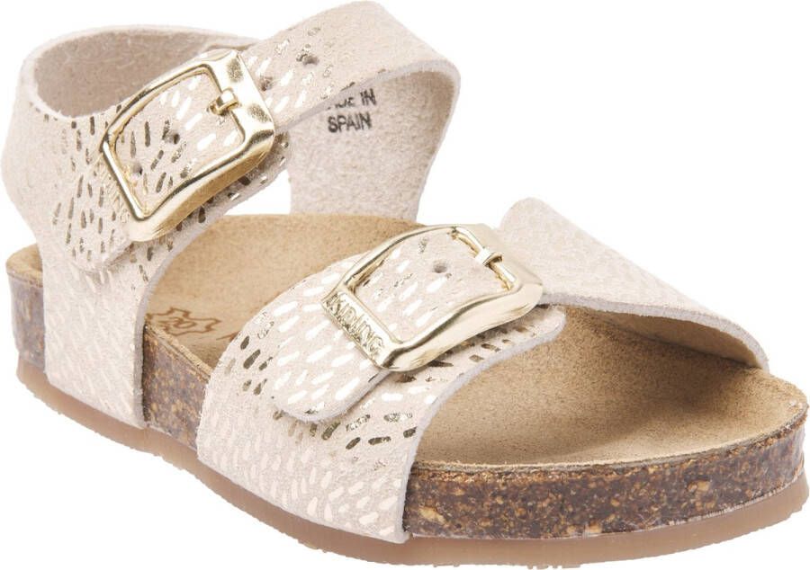 Kipling Pepita Sandalen goud Leer