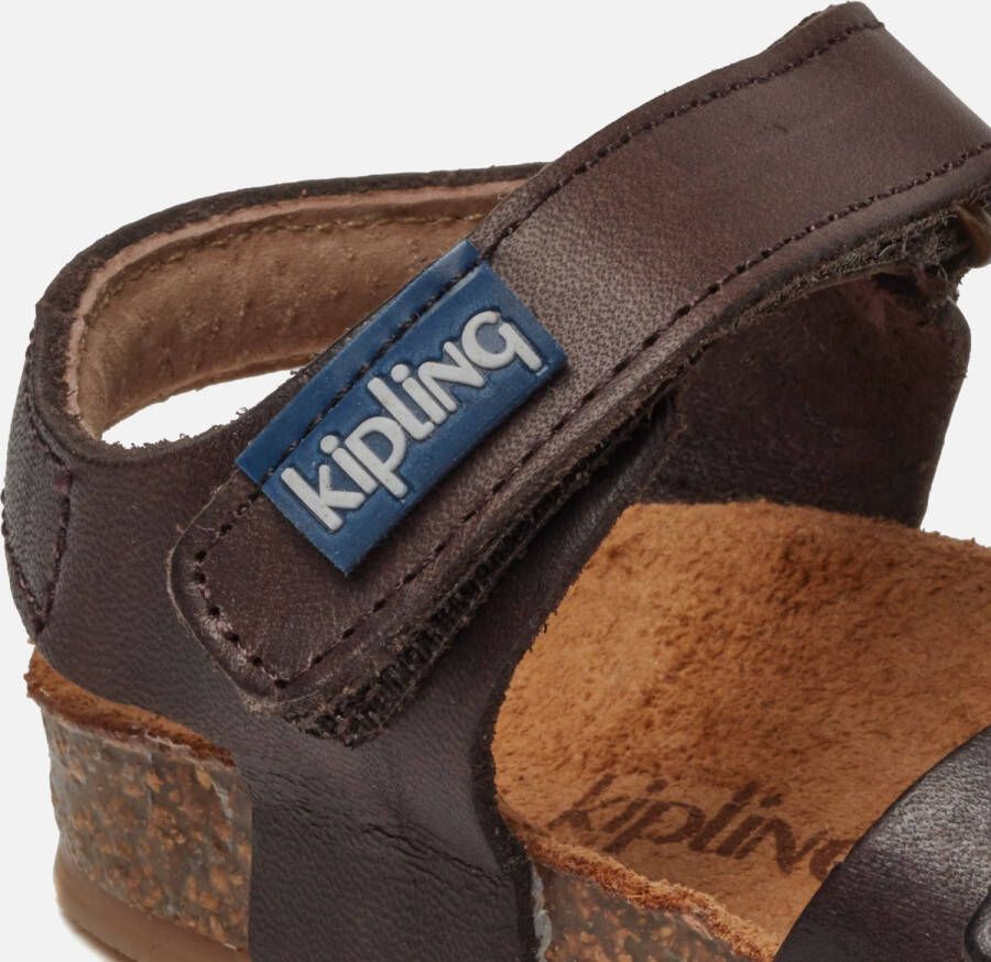 Kipling sandalen bruin Leer