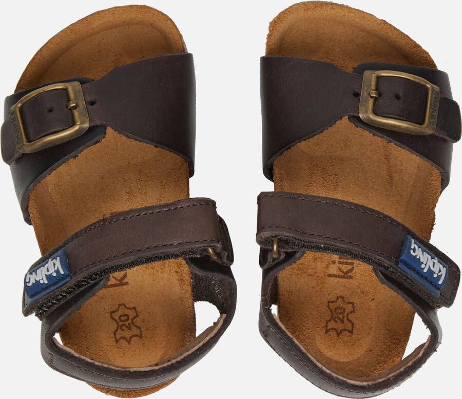 Kipling sandalen bruin Leer