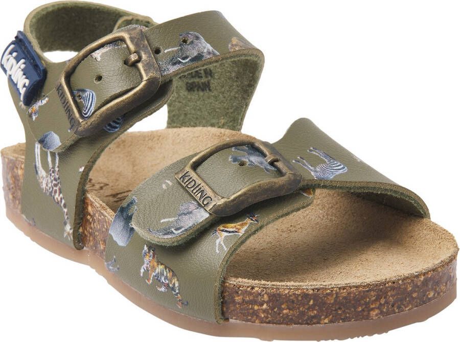 Kipling Sandalen groen leer