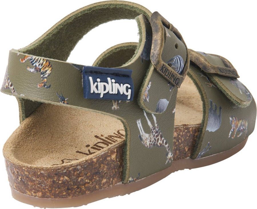 Kipling Sandalen groen leer