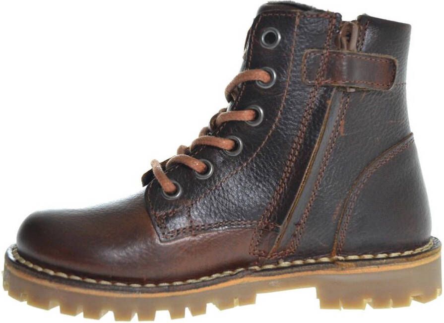 Koel4kids 13m003 Veterboots Laarzen Met Veters Jongens Cognac