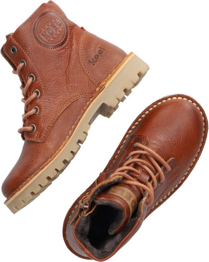 Koel4kids 13m003 Veterboots Laarzen Met Veters Jongens Cognac