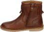 Koel4kids Bruin Tinten 02m003 Enkellaarsjes Enkelboots met rits Meisjes Cognac - Thumbnail 7