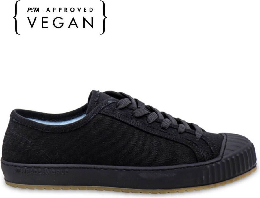 Komrads Sneaker ICNS Spartak Laag Monoblack Schoen uit gerecycled materiaal