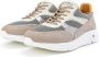 Kunoka ARI platform sneaker beige silver Sneakers Dames Beige Zilver Wit - Thumbnail 5