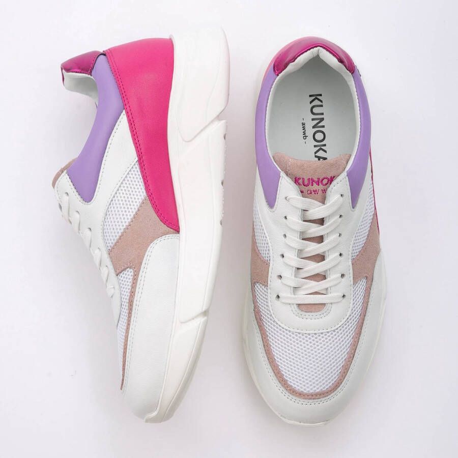 Kunoka ARI platform sneaker Orchid Sneakers Dames Paars - Foto 4