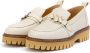 Kunoka EMMY loafer beige and white Loafers Dames Ivoor wit Bruin - Thumbnail 6