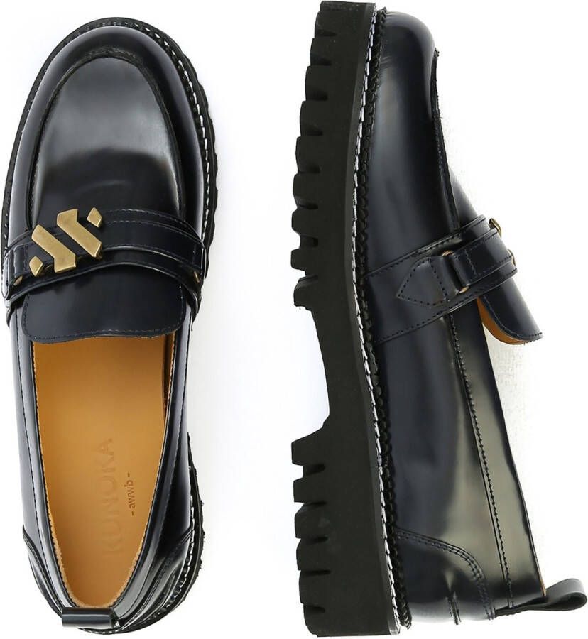 Kunoka EMMY loafer pulido black Loafers Dames Zwart