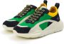 Kunoka IZZI platform sneaker green multi Sneakers Dames Groen Blauw Geel Wit - Thumbnail 7