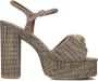 Kurt Geiger London Kensington Platform Sandalen Dames Beige - Thumbnail 11
