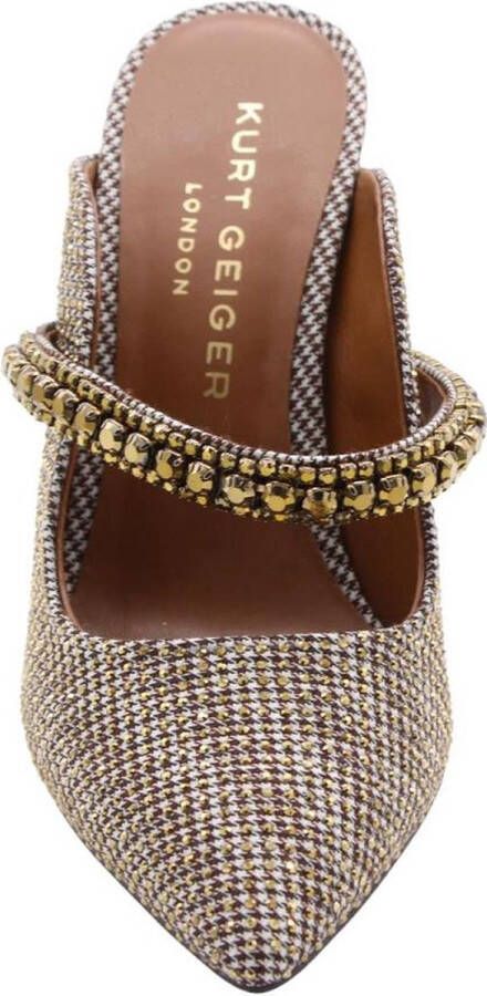 Kurt Geiger Kristalversierde Sandaal Sabot Yellow Dames - Foto 5