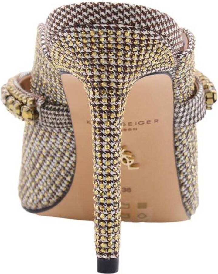Kurt Geiger Kristalversierde Sandaal Sabot Yellow Dames - Foto 7