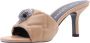 Kurt Geiger Londen Kurt Geiger London Kensington Flat Slippers Dames Beige - Thumbnail 15