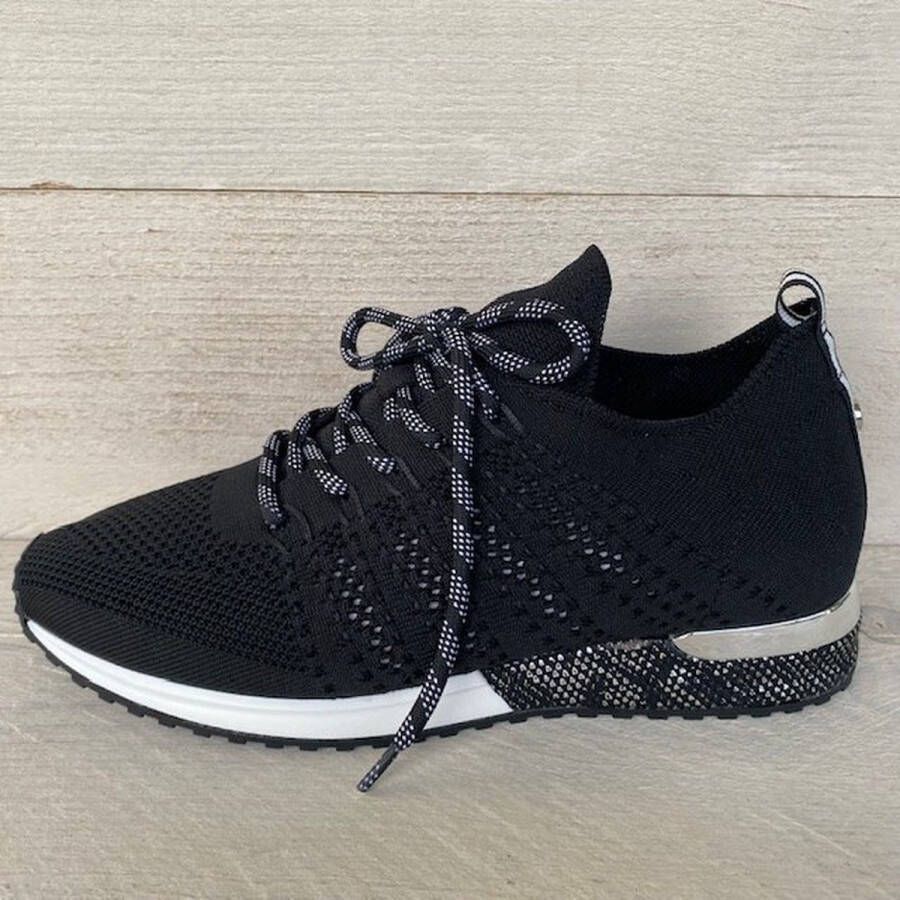 La Strada Knitted sneaker zwart dames