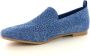 La Strada 2111884 D.Blauw Goud Knitted Loafer - Thumbnail 2