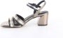 La Strada 2200753-1044 BLACK PEWTER dames sandalen gekleed zwart - Thumbnail 4