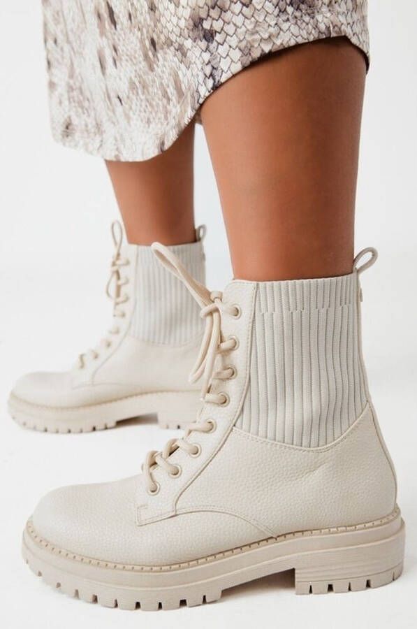 La Strada Veterlaars beige dames