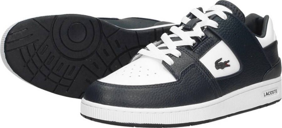 Lacoste Court Cage Sma Heren Sneakers Wit Donkerblauw