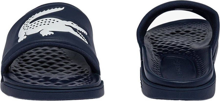 Lacoste Croco Dualiste Heren Slippers Blauw Wit