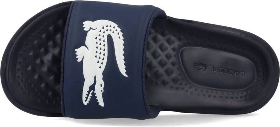 Lacoste Croco Dualiste Heren Slippers Blauw Wit