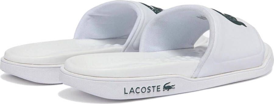 Lacoste Croco Dualiste Heren Slippers Wit Groen