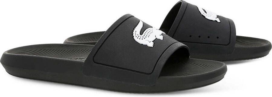 Lacoste Croco Slide Heren Badslippers Zwart