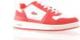 Lacoste sneaker T Clip rood wit - Thumbnail 9