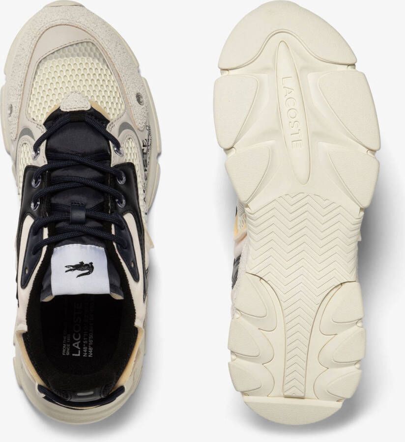 Lacoste L003 Neo Dames Sneakers Gebroken Wit Zwart