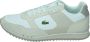Lacoste Vintage-geïnspireerde Partner Piste Leren Sneakers Beige Heren - Thumbnail 13