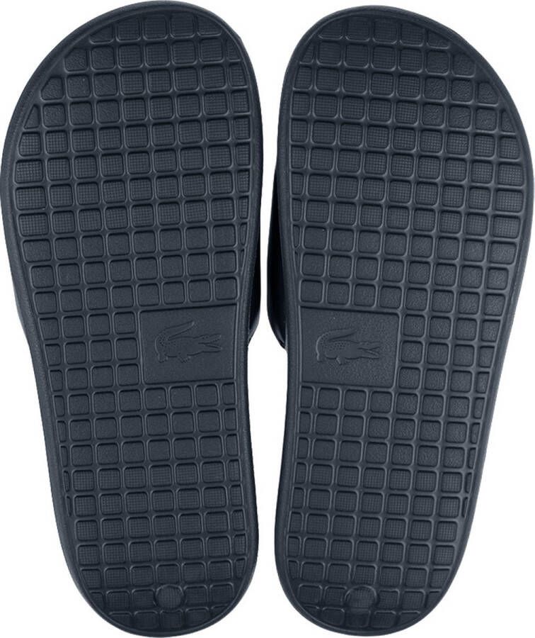 Lacoste Serve Slide 1.0 Heren Slippers Donkerblauw Wit