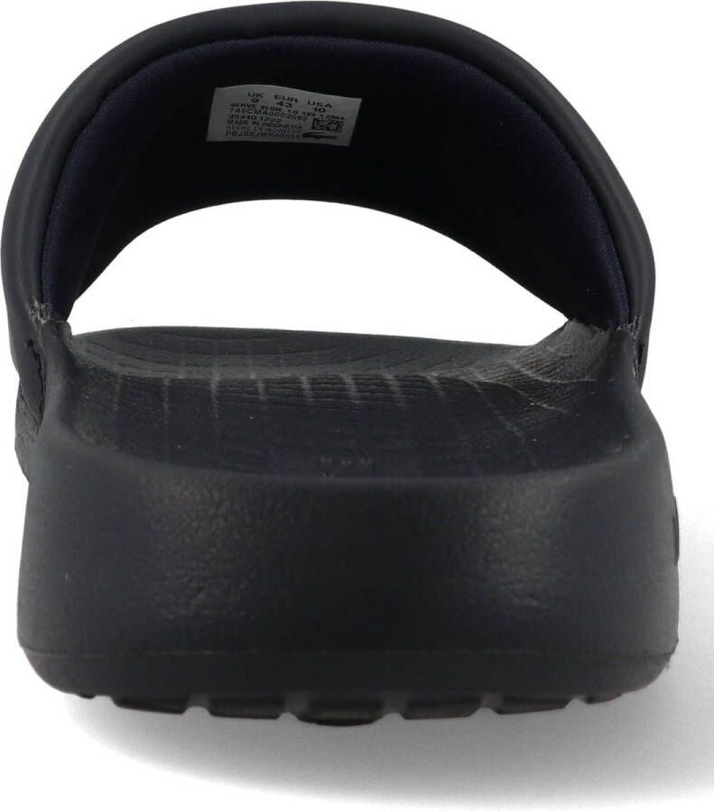 Lacoste Serve Slide 1.0 Heren Slippers Donkerblauw Wit