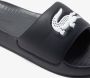 Lacoste Serve Slide 1.0 Heren Slippers Donkerblauw Wit - Thumbnail 13