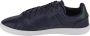Lacoste Europa Pro 123 Heren Sneakers Schoenen Leer Navy-Blauw 745SMA00657B4 - Thumbnail 9