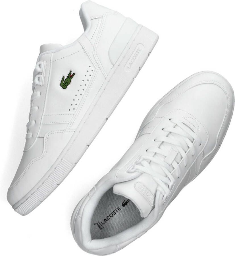 Lacoste T-clip Lage sneakers Leren Sneaker Heren Wit