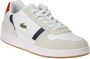 Lacoste T-Clip Leather Heren Sneakers Schoenen Leer Wit 740SMA0048407 - Thumbnail 4
