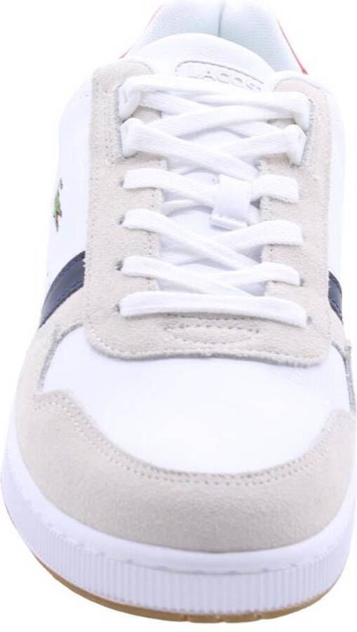 Lacoste T-Clip Leather Heren Sneakers Schoenen Leer Wit 740SMA0048407