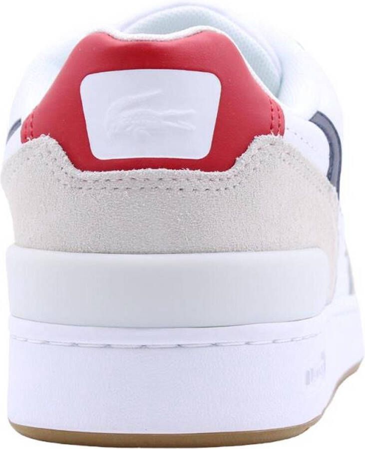 Lacoste T-Clip Leather Heren Sneakers Schoenen Leer Wit 740SMA0048407