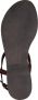 Lazamani Leren Sandalen met Gouden Gesp Brown Dames - Thumbnail 10