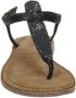 Lazamani 75.611 leren sandalen met slangenprint zwart - Thumbnail 13