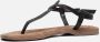 Lazamani 75.611 leren sandalen met slangenprint zwart - Thumbnail 15
