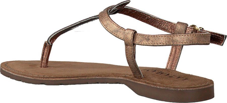 Lazamani Ladies shiny sandals Brons Leer Platte sandalen Dames - Foto 15